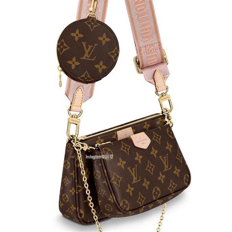 louis vuitton pink strap bag multi pochette|louis vuitton crossbody pink strap.